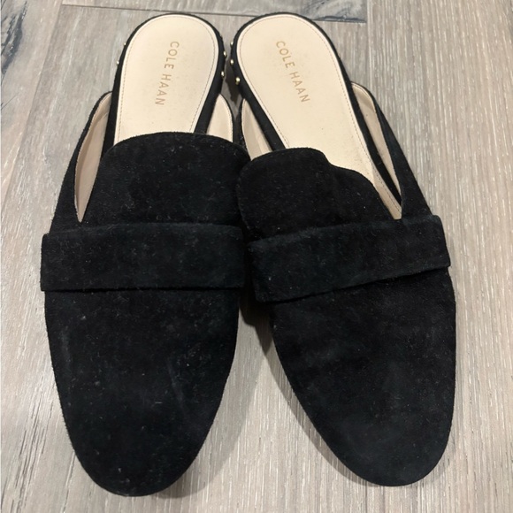 Cole Haan Shoes - Cole Haan Women's Black Suede Mules size 7